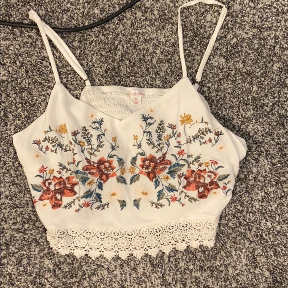 floral crop top